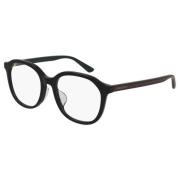 Gucci Black Green Logo Eyewear Frames Black, Unisex