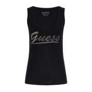 Guess Sart T-shirt för kinnor Black, Dam