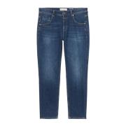 Marc O'Polo Theda boyfriend medium-midja jeans Blue, Dam