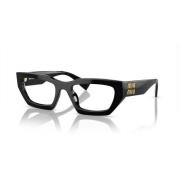 Miu Miu Black Eyewear Frames Black, Unisex