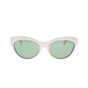 Ralph Lauren The Betty Solglasögon - Cat-eye Stil med Nutida Touch Whi...