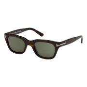 Tom Ford Mörk Havana/Grön Solglasögon Snowdon FT 0237 Green, Unisex