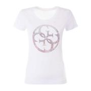 Guess Textil T-shirt White, Dam