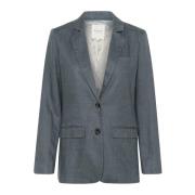 Part Two Linne Blazer Jacka Turbulence Blue, Dam