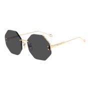 Isabel Marant Rose Gold/Grey Sunglasses Yellow, Dam