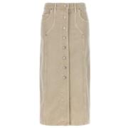 Isabel Marant Beige Kjolar Beige, Dam