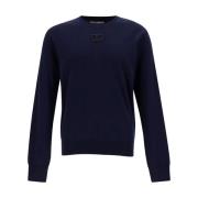 Dolce & Gabbana Round-neck Knitwear Blue, Herr