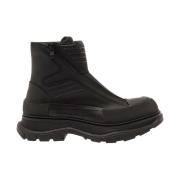 Alexander McQueen Svarta H.boot Tread Stövlar Black, Herr