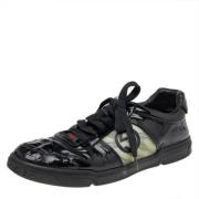 Gucci Vintage Pre-owned Laeder sneakers Black, Dam