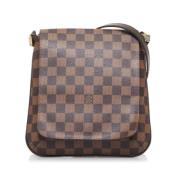 Louis Vuitton Vintage Pre-owned Canvas axelremsvskor Brown, Dam