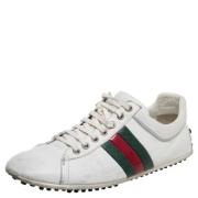 Gucci Vintage Pre-owned Laeder sneakers White, Dam