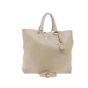 Prada Vintage Pre-owned Laeder prada-vskor Beige, Dam