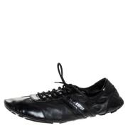 Prada Vintage Pre-owned Laeder sneakers Black, Dam