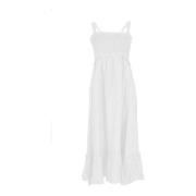 YES ZEE Maxi Dresses White, Dam