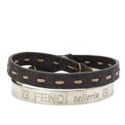 Fendi Vintage Pre-owned Tyg armband Gray, Dam