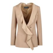 Alberta Ferretti Blazers Beige, Dam