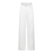 Alberta Ferretti Wide Trousers White, Dam