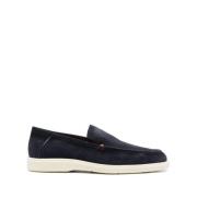 Santoni Loafers Blue, Herr