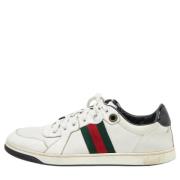 Gucci Vintage Pre-owned Laeder sneakers White, Dam