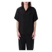 Msgm Short Sleeve Shirts Black, Herr