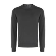 Dondup Long Knitwear Gray, Herr