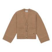 Axel Arigato Memory Avslappnad Cardigan Beige, Dam