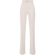 Elisabetta Franchi Trousers White, Dam