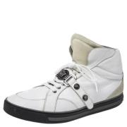 Versace Pre-owned Pre-owned Laeder sneakers White, Dam