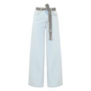 Kocca Wide Trousers Blue, Dam