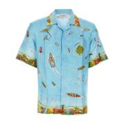 Casablanca Short Sleeve Shirts Blue, Herr