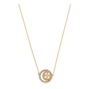 Tory Burch Miller halsband med logotyp Yellow, Dam