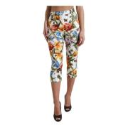 Dolce & Gabbana Cropped Trousers Multicolor, Dam