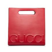 Gucci Vintage Pre-owned Laeder totevskor Red, Dam