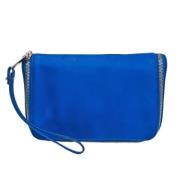 Bottega Veneta Vintage Pre-owned Laeder kuvertvskor Blue, Dam