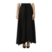 Manila Grace Midi Skirts Black, Dam