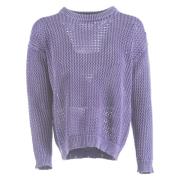 Amish Round-neck Knitwear Purple, Dam