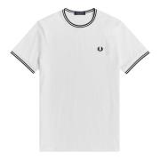 Fred Perry T-Shirts White, Herr