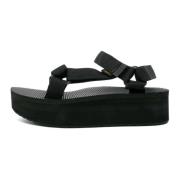 Teva Flat Sandals Black, Dam