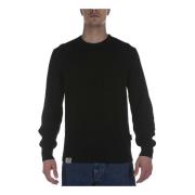 Napapijri Round-neck Knitwear Black, Herr