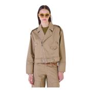 Silvian Heach Light Jackets Beige, Dam