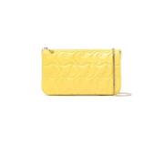 Christian Louboutin Gul Ovine Läder Crossbody Väska Yellow, Dam