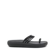 Ancient Greek Sandals Sliders Black, Dam