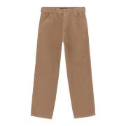 Iuter Wide Trousers Brown, Herr