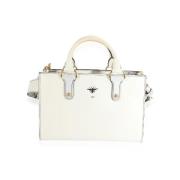 Dior Vintage Pre-owned Laeder crossbodyvskor White, Dam