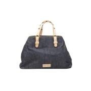 Miu Miu Pre-owned Pre-owned Bomull handvskor Blue, Dam