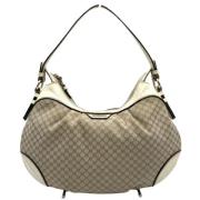 Celine Vintage Pre-owned Canvas axelremsvskor Beige, Dam