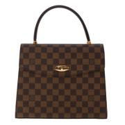 Louis Vuitton Vintage Pre-owned Canvas handvskor Brown, Dam