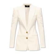 Balmain Enkelknäppt kavaj White, Dam