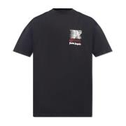 Palm Angels Tryckt T-shirt Black, Herr