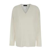 Fabiana Filippi V-neck Knitwear White, Dam